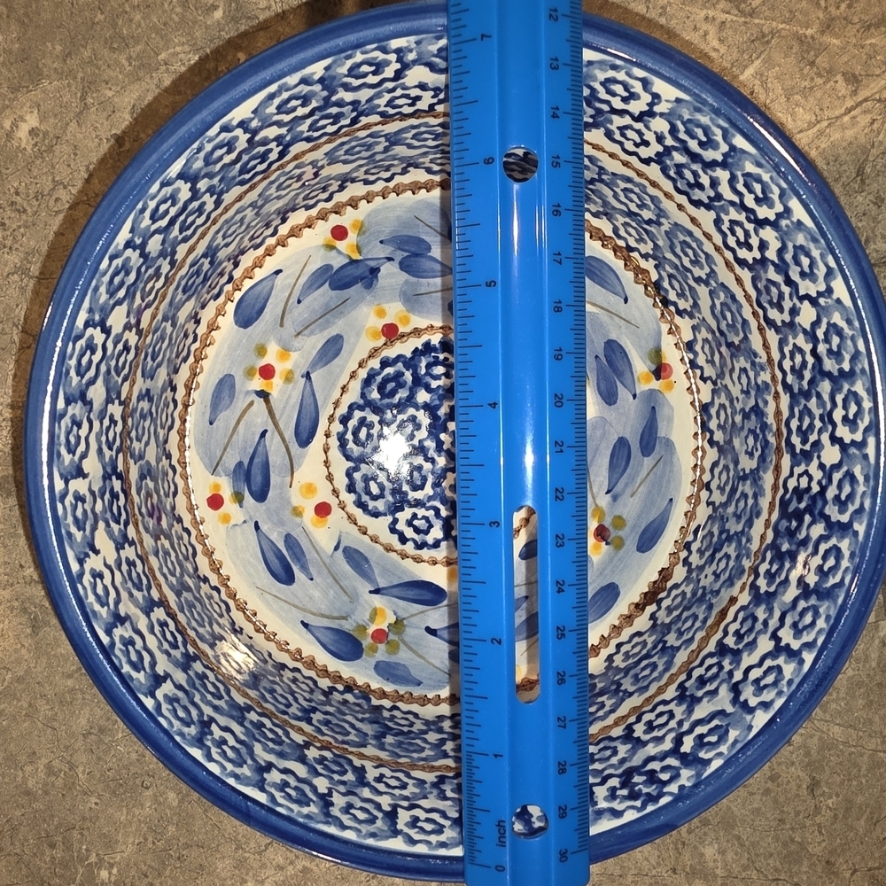 (J30) Temptations Blue and White Patterned Bowl Set - Picture 4 of 5